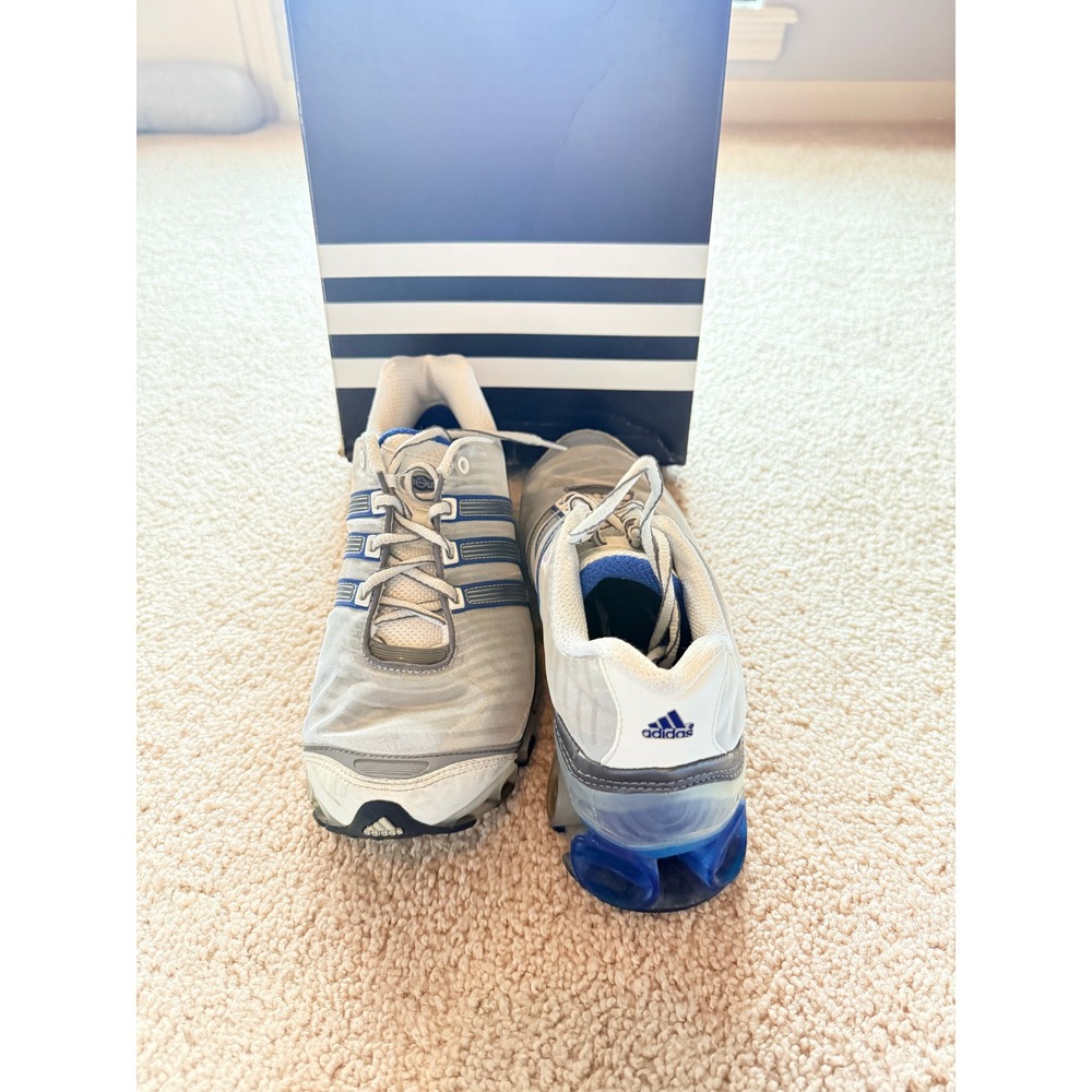 Adidas Megabounce+ J 2008 Running Shoes Silver Blue 059128 Youth 5.5 US